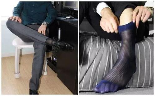 男士西装丝袜照,时尚跨界新潮流